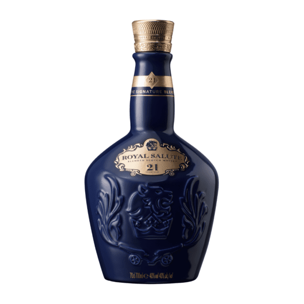 Royal Salute y น้ำเงิน